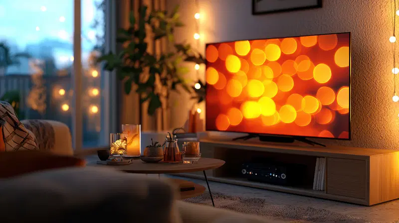 Cozy soundproof room for relaxing ambiance