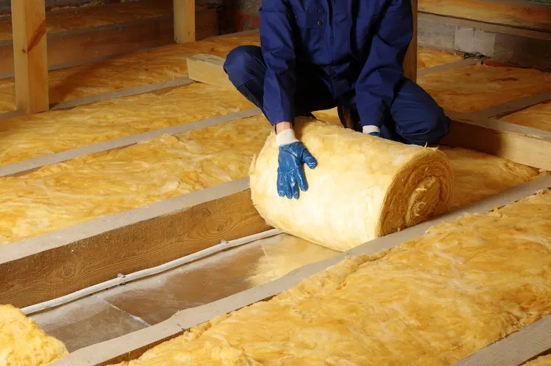 Thermal insulation with glass wool